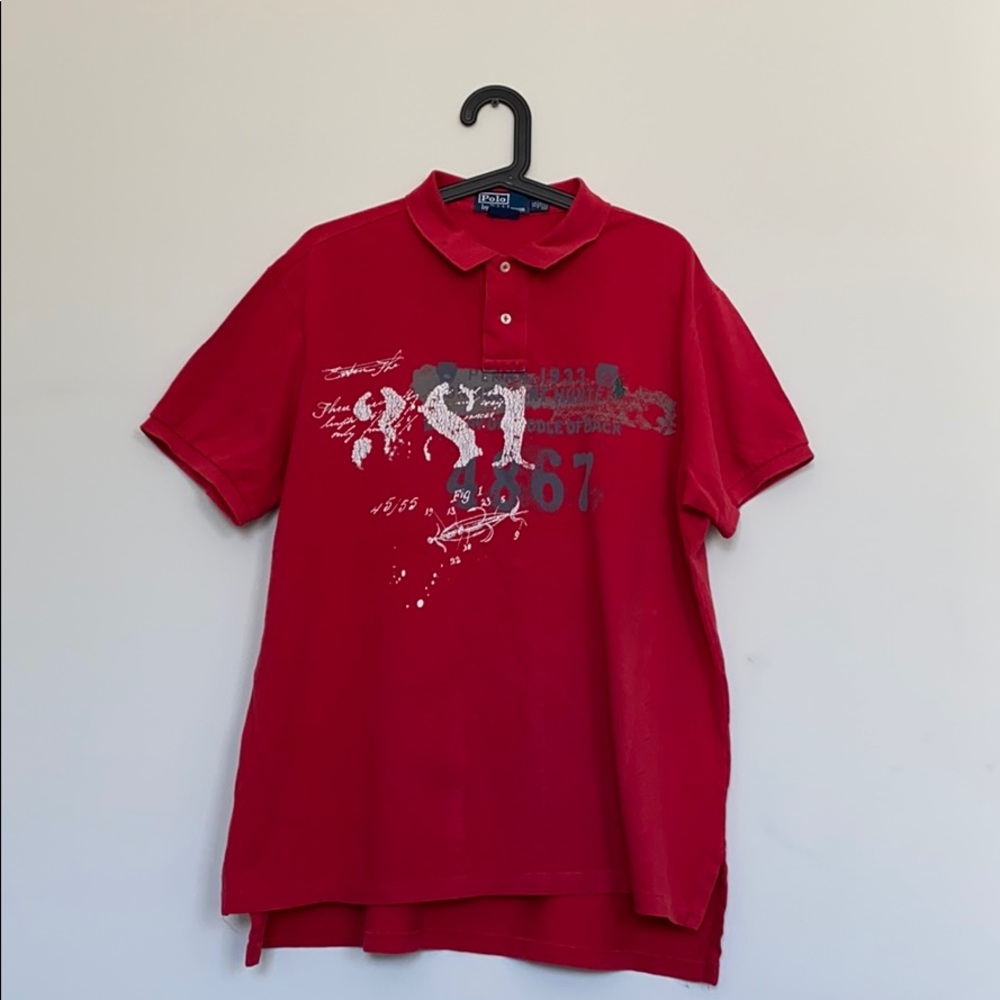 Polo By Ralph Lauren : Red Polo Size XL. USED